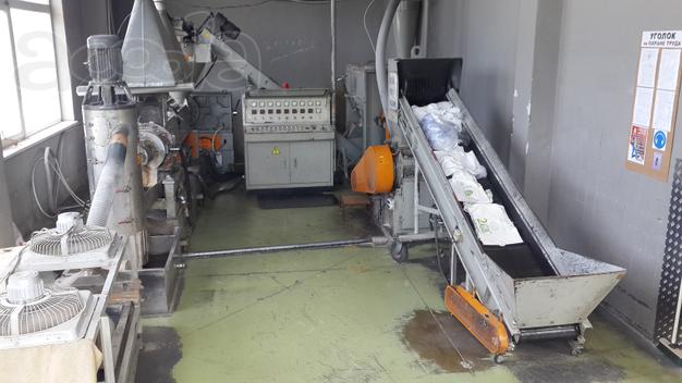 Линия переработки отходов пленки HDPE, LDPE